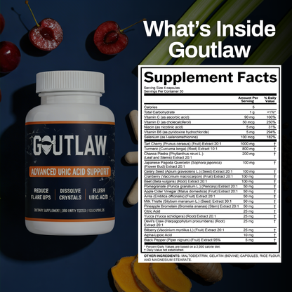 Goutlaw™ Gout Relief & Uric Acid Support